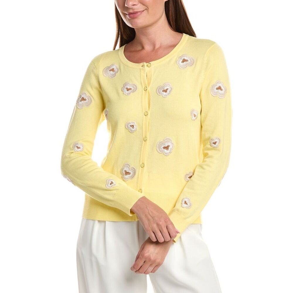 T Tahari Womens Pansy Cardigan
